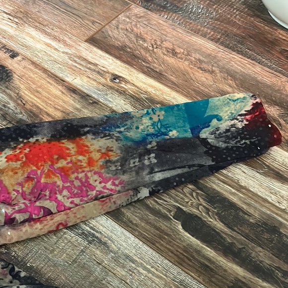 Chico’s sparkly multicolored polyester zip jacket size 1 preloved - Picture 5 of 7